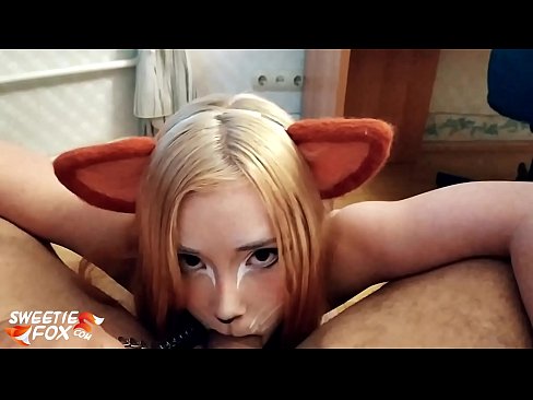 ❤️ Китсуне го проголта курот и сврши во устата Порно кај нас ❌❤